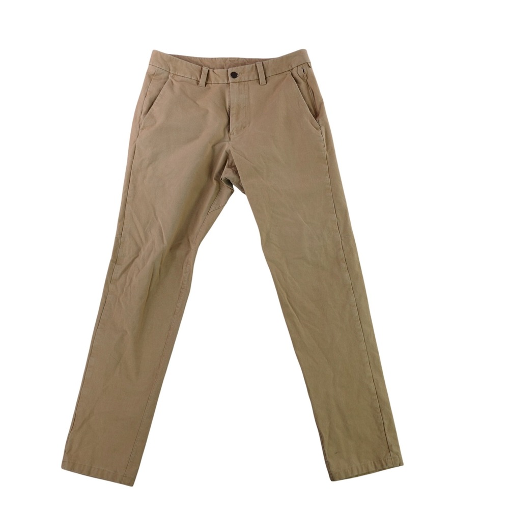 Lululemon Commission Pant Slim Mens 30 Sand Tan Earth Dye ABC Chino LM5ACOS